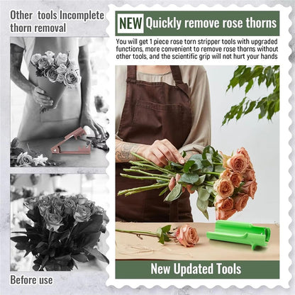 Handheld Rose Thorn Remover Portable Stem Stripper Tool for Gardening Flower Arrangement