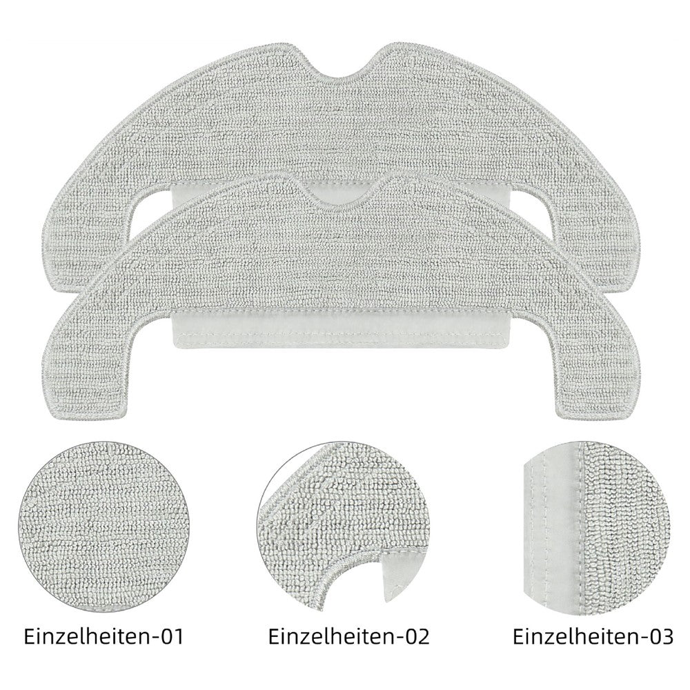 2Pcs For Dreame D10 Plus Gen 2 Vacuum Cleaner Mop Cloth Sweeping Robot Replacement Cleaning Pads