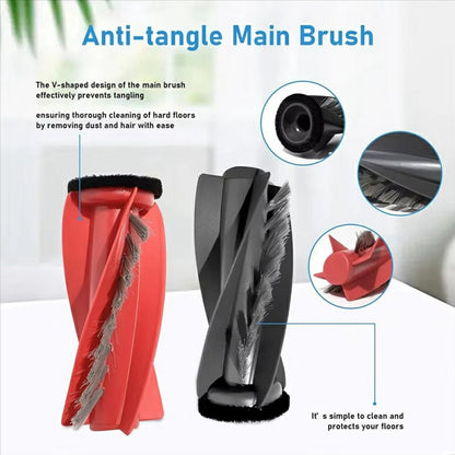 Roller Brushes for Roborock P20 Pro / G30 / G20S Ultra / Qrevo Edge / Qrevo Curv Main Brush Vacuum Cleaner Replacement Part