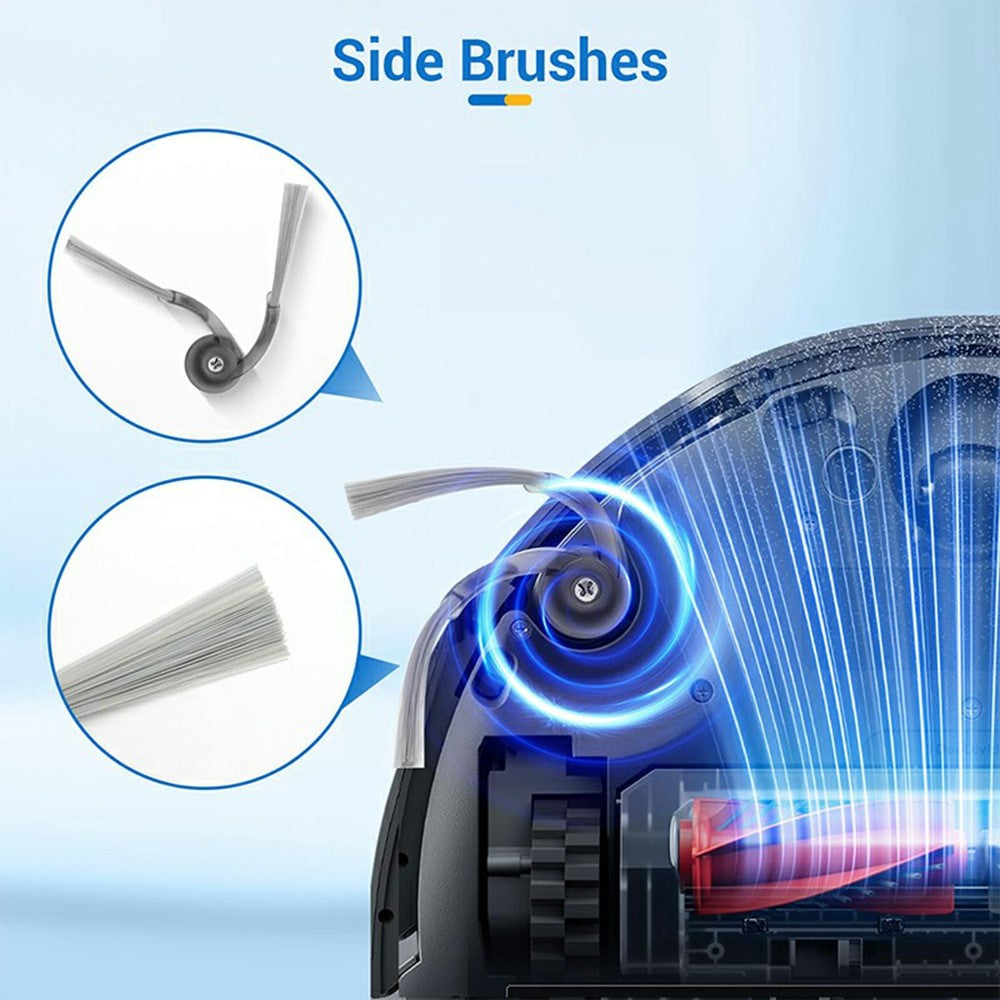 2PCS Side Brushes For Roborock P20 Pro / G30 / G20S Ultra / Qrevo Edge / Qrevo Curv Replacement Parts Vacuum Cleaner Accessories