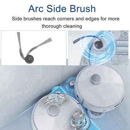 2PCS Side Brushes For Roborock P20 Pro / G30 / G20S Ultra / Qrevo Edge / Qrevo Curv Replacement Parts Vacuum Cleaner Accessories