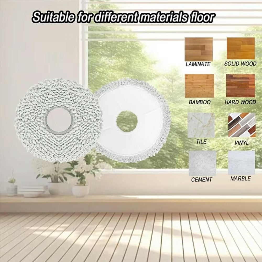 For Roborock P10 / P10 Pro / P10S Pro / P10S Pro+ / G20S Ultra / Dreame S10 / S10 Pro / S10+ Mop Cloth Robot Vacuum Cleaner Replacement Cleaning Pad