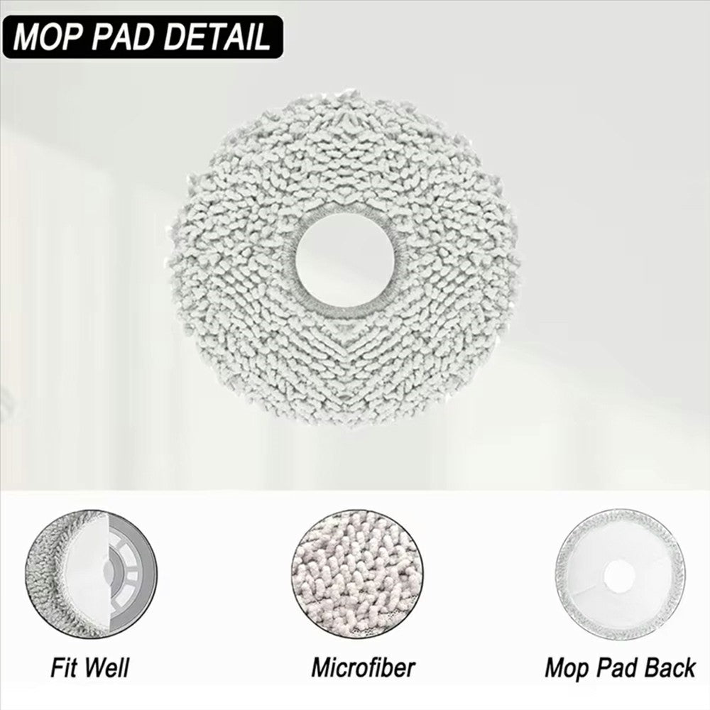 For Roborock P10 / P10 Pro / P10S Pro / P10S Pro+ / G20S Ultra / Dreame S10 / S10 Pro / S10+ Mop Cloth Robot Vacuum Cleaner Replacement Cleaning Pad