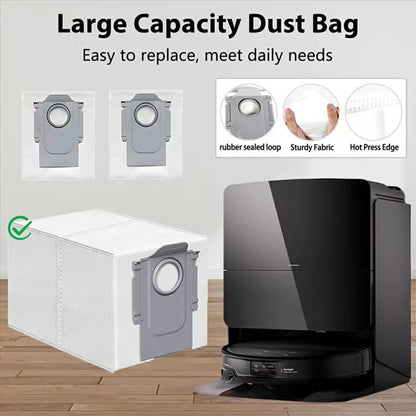 Dust Bags For Roborock T7S / T7S+ /  G20 / G10 / G10S / G10S Pro /  G10S Pure / S7 /  S7 Max / S70 / S75 Robot Vacuum Cleaner Accessories