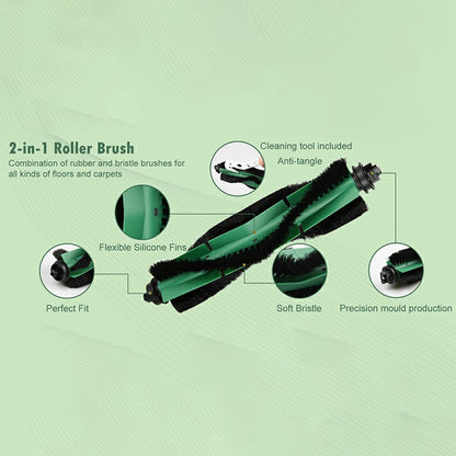 For iRobot Essential / Y0140 / Y01420 / 00120 / 00110 / Roomba 105 Combo Main Brush Sweeping Robot Roller Brush Replacement Part