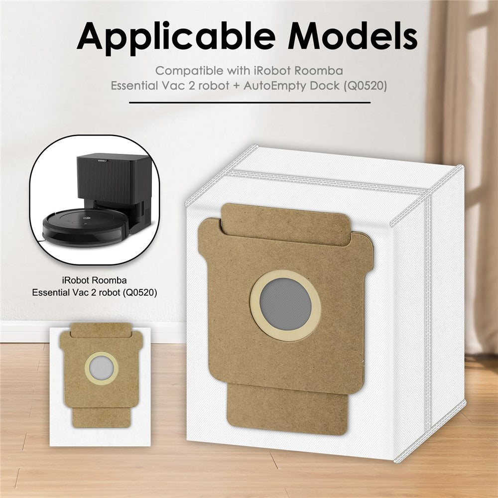 1Pc Dust Bag for iRobot Roomba 105 Combo / 205 Dustcompactor / Plus 405 Combo / Plus 505 Combo Non Woven Fabric Vacuum Cleaner Replacement