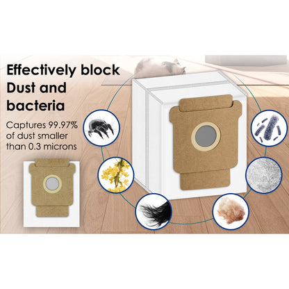 1Pc Dust Bag for iRobot Roomba 105 Combo / 205 Dustcompactor / Plus 405 Combo / Plus 505 Combo Non Woven Fabric Vacuum Cleaner Replacement