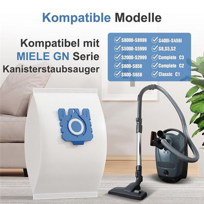 5Pcs For Miele GN / C1 / FJ / 3D Vacuum Cleaner Dust Bags Replacement Bag
