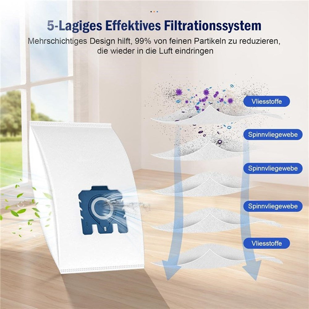 5Pcs For Miele GN / C1 / FJ / 3D Vacuum Cleaner Dust Bags Replacement Bag