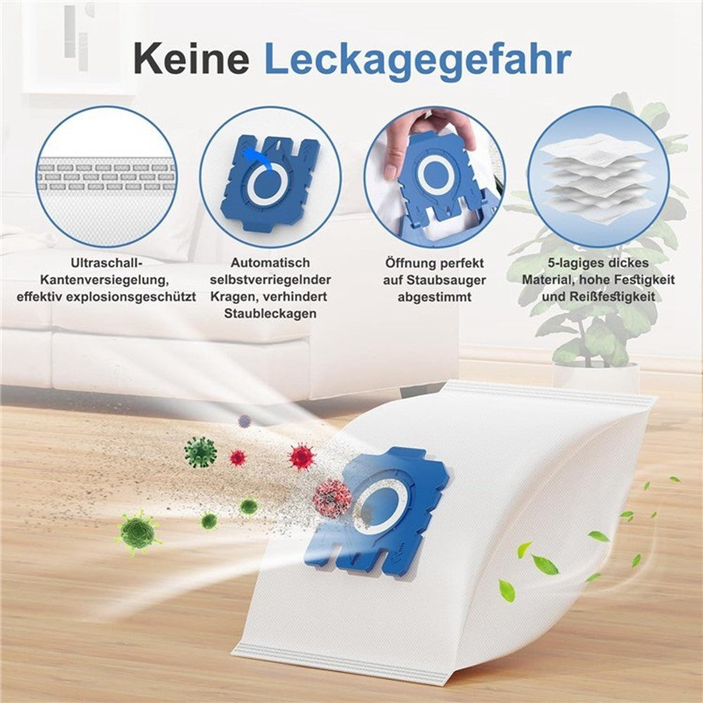 5Pcs For Miele GN / C1 / FJ / 3D Vacuum Cleaner Dust Bags Replacement Bag