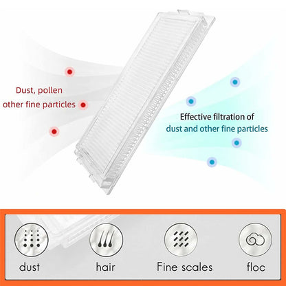 5Pcs Replacement Part Kit for Xiaomi Mijia Robot Vacuum Mop 2S / Mop P / Mop Pro / XMSTJQR2S / STYTJ02YM Main Brush Side Brush HEPA Filter Set