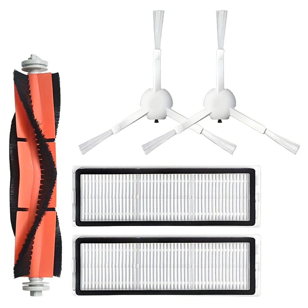 5Pcs Main Brush Side Brush Filter Set for Xiaomi Robot Vacuum S10+ / S20+ / X10+ / X20+ / X10 Replacement Parts Kit