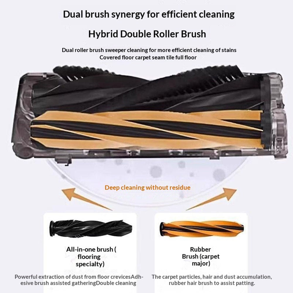 1 Set For Dreame X50 Pro Robot Vacuum Cleaner Main Brush Replacement Roller Brushes
