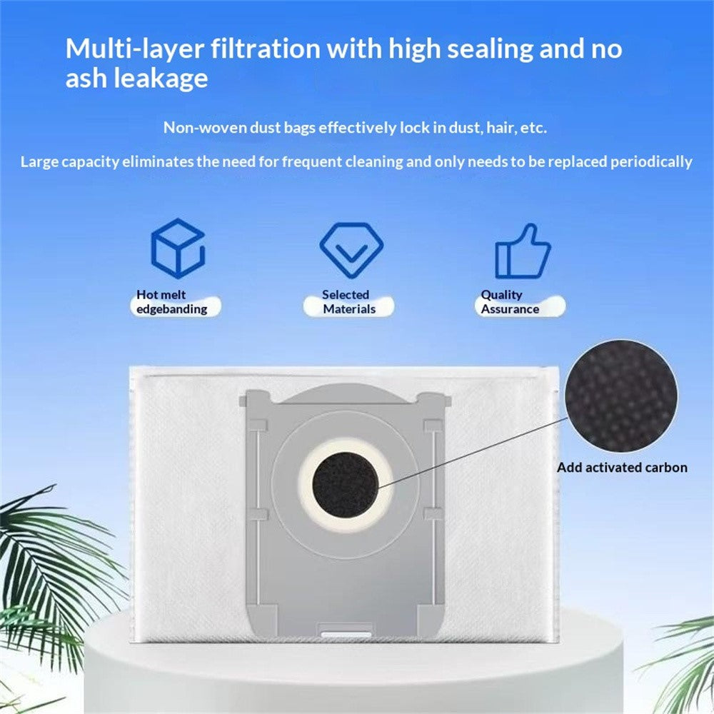Dust Bag for Ecovacs Deebot T50 Pro / X8 Pro / T80 / X9 Robot Vacuum Antibacterial Dust Pouch Replacement