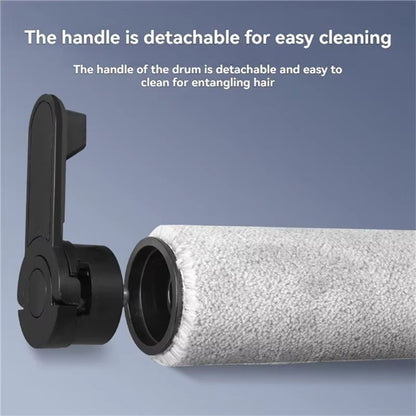 For Dreame T60  /  T60 Ultra Vacuum Cleaner Roller Brush with Detachable Handle Replacement Part