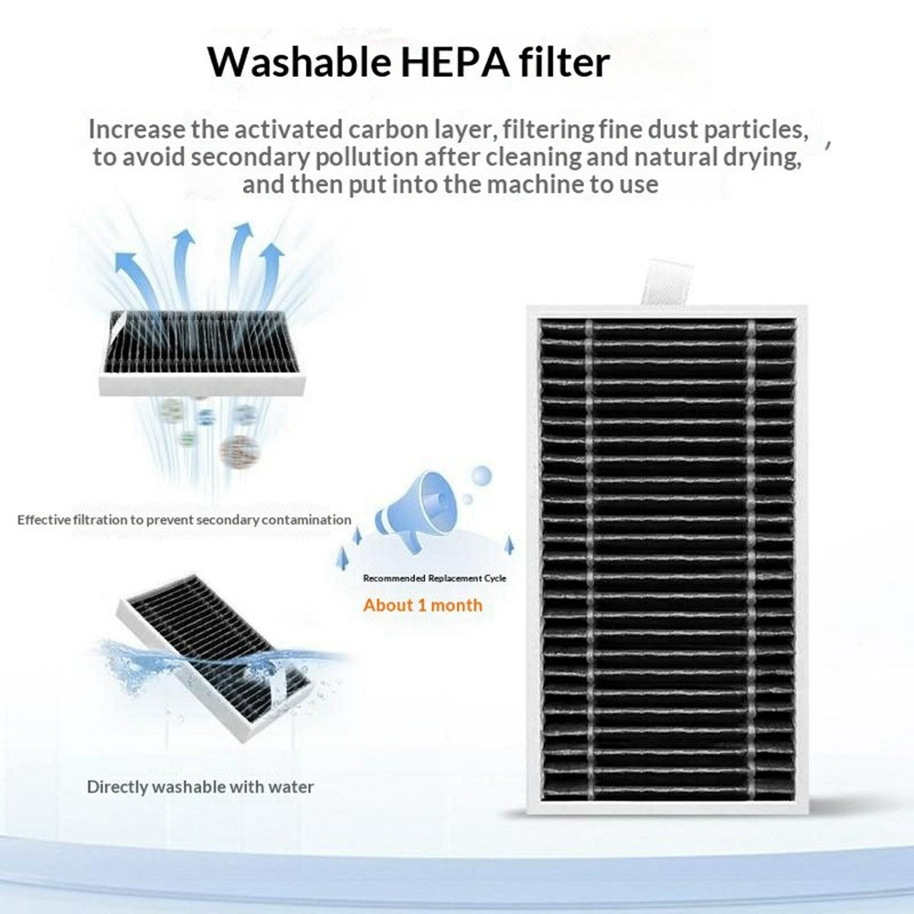 For Ecovacs Deebot X12 / T90 Activated Carbon HEPA Filter Robot Vacuum Cleaner Part