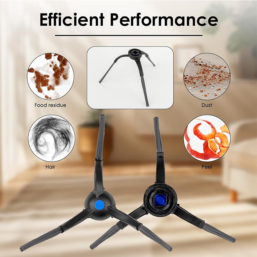 JUNSUNMAY 6Pcs Side Brush for Ecovacs Deebot T50 Pro  /  T50 Max  /  T50 Omni  /  T50 Pro Omni Robot Vacuum Cleaning Parts