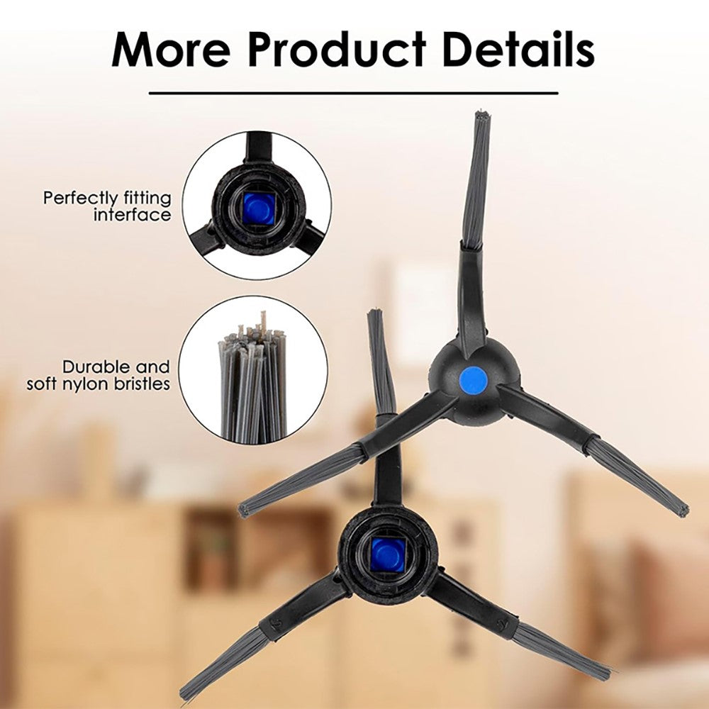 JUNSUNMAY 6Pcs Side Brush for Ecovacs Deebot T50 Pro  /  T50 Max  /  T50 Omni  /  T50 Pro Omni Robot Vacuum Cleaning Parts