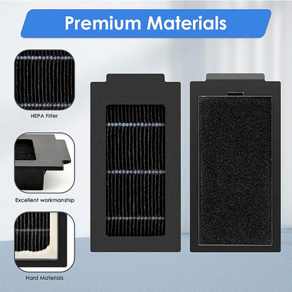 JUNSUNMAY 4Pcs HEPA Filter for Ecovacs Deebot T50 Pro  /  T50 Max  /  T50 Omni  /  T50 Pro Omni Robot Vacuum Replacement Parts