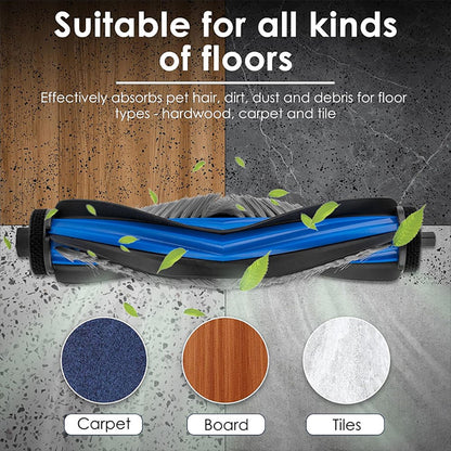 JUNSUNMAY 2Pcs Main Brush for Ecovacs Deebot T50 Pro  /  T50 Max  /  T50 Omni  /  T50 Pro Omni Robot Vacuum Roller Brush