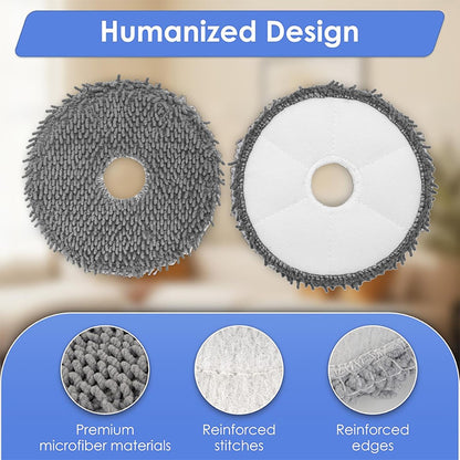 JUNSUNMAY 4Pcs For iRobot Roomba Plus 505 Combo  /  405 Combo Washable Mop Pads Robot Vacuum Replacement Part