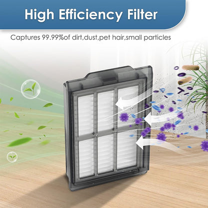 JUNSUNMAY 4Pcs For iRobot Roomba Plus 505 Combo  /  405 Combo Robot Vacuum HEPA Filter Replacement