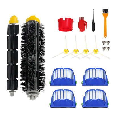 JUNSUNMAY 14Pcs / Set Vacuum Cleaner Parts Kit for iRobot Roomba 620 / 650 / 675 / 680 / 695 Main Brush Side Brush Filter with Cleaning Tool
