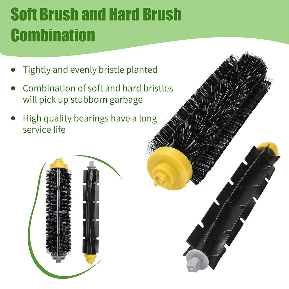 JUNSUNMAY 14Pcs / Set Vacuum Cleaner Parts Kit for iRobot Roomba 620 / 650 / 675 / 680 / 695 Main Brush Side Brush Filter with Cleaning Tool