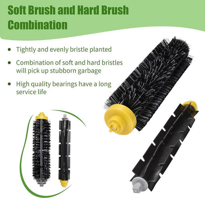 JUNSUNMAY 14Pcs / Set Vacuum Cleaner Parts Kit for iRobot Roomba 620 / 650 / 675 / 680 / 695 Main Brush Side Brush Filter with Cleaning Tool
