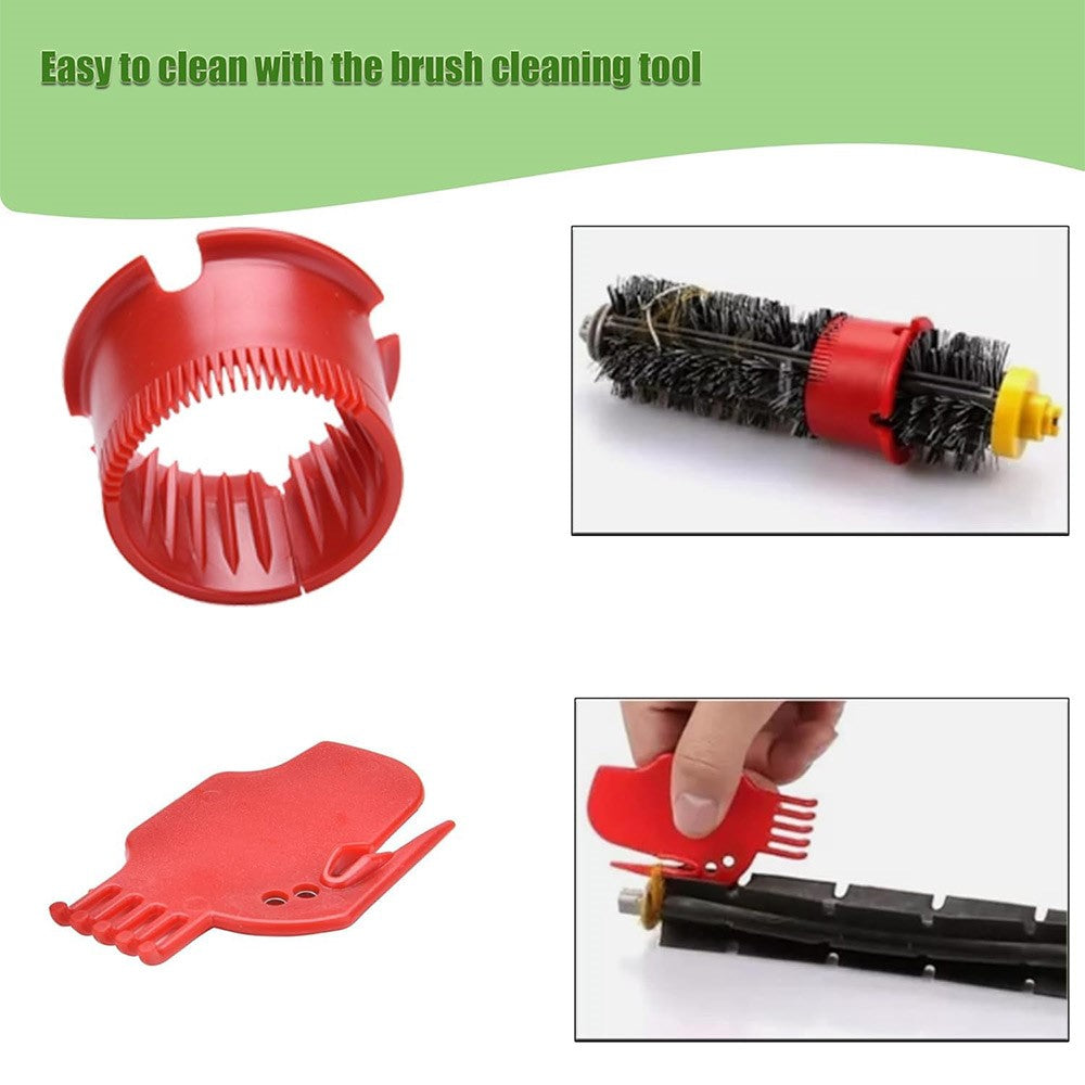 JUNSUNMAY 14Pcs / Set Vacuum Cleaner Parts Kit for iRobot Roomba 620 / 650 / 675 / 680 / 695 Main Brush Side Brush Filter with Cleaning Tool