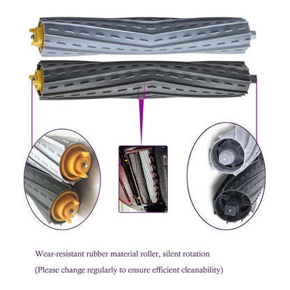 JUNSUNMAY 2 Sets Main Brush for iRobot Roomba 860 / 870 / 880 / 960 / 980 Robot Vacuum Replacement Part