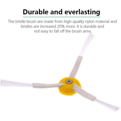 JUNSUNMAY 6Pcs Nylon Bristles Side Brush for iRobot Roomba 700 / 770 / 780 / 790 Robot Vacuum Replacement Parts