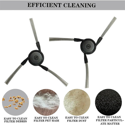 JUNSUNMAY 6Pcs Side Brush for Dreame X50 Ultra / L50 Ultra / X40 Ultra Robot Vacuum Replacement Part
