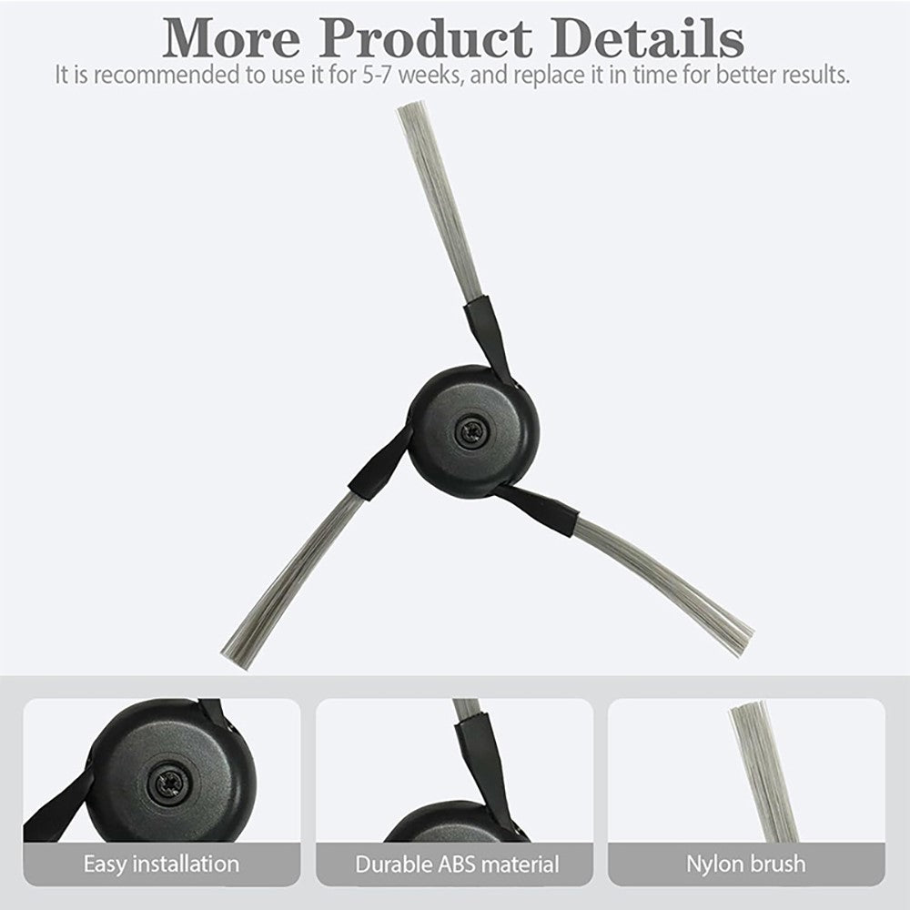 JUNSUNMAY 6Pcs Side Brush for Dreame X50 Ultra / L50 Ultra / X40 Ultra Robot Vacuum Replacement Part
