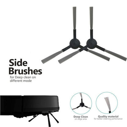 9Pcs / Set For Xiaomi Mijia Robot Vacuum Mop P (SKV4109GL / SKV4110GL / STYTJ02YM) / Viomi V2 Pro (V-RVCLM21B) Main Brush HEPA Filter Mop Cloth and Cleaning Brush Kit