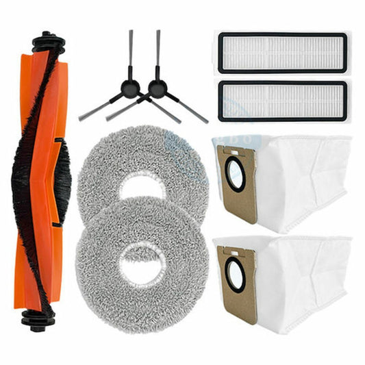 9Pcs / Set For Xiaomi Robot Vacuum X20+ / X10+ Robot Vacuum Replacement Parts with Main Brush Filter Dust Bag
