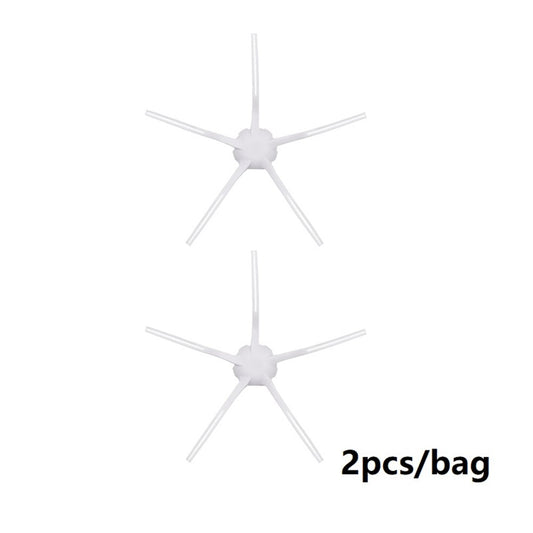 2Pcs Soft 5 Arms Side Brushes for Dreame X10 / W10S / W10S Pro / S10 / S10 Pro / S10 Plus / S10 Pro Plus / X20 Vacuum Cleaner Parts