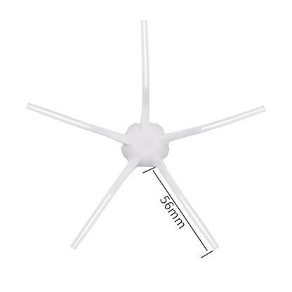 2Pcs Soft 5 Arms Side Brushes for Dreame X10 / W10S / W10S Pro / S10 / S10 Pro / S10 Plus / S10 Pro Plus / X20 Vacuum Cleaner Parts