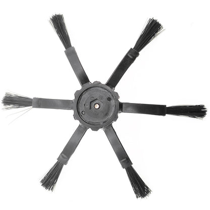 2Pcs 6-Armed Side Brush for Roborock S5 / S6 / S5 Max / S6 Max / S7 / S7 MaxV / S8 / S8+ / S8 Ultra Vacuum Cleaner Electric Sweeper Parts (Black)