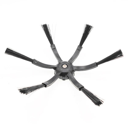 2Pcs 6-Armed Side Brush for Roborock S5 / S6 / S5 Max / S6 Max / S7 / S7 MaxV / S8 / S8+ / S8 Ultra Vacuum Cleaner Electric Sweeper Parts (Black)