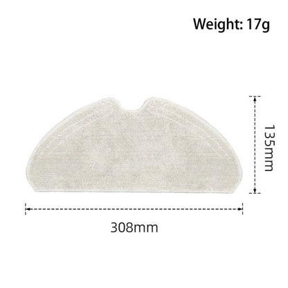 Mop Pad for Dreame D9 Max / D9 Plus / L10 / L10 Pro Robot Vacuum Cleaner Chemical Fiber+Silicone Replacement Part