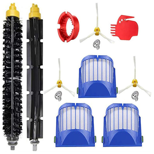 1 Set For iRobot Roomba 600 Series 1 Pair Main Brush+3 Filter+3 Side-Edge Brush+2 Cleaning Comb