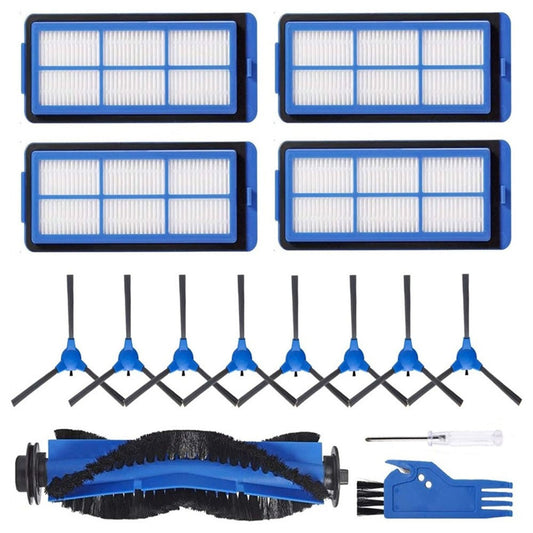 1 Set Brush Kit for Eufy Robovac 15C Max / G32 Pro / 11S Max / G30 / 30C Max / G20 Hybrid Robot Vacuum Cleaner