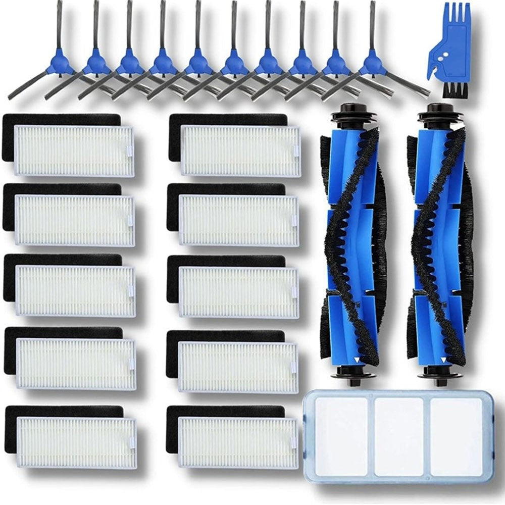 1 Set For Eufy Robovac 11S / 15C / 30C / 35C Robot Vacuum Cleaner Filter Kit Side-Edge Brush Main Brush
