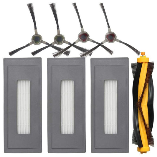 For Ecovacs Deebot Ozmo 930 / DG36 Sweeping Robot 1 Main Brush + 3 Filters + 2 Pairs of Side Brushes