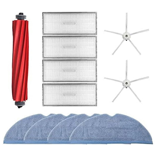 11Pcs / Set Accessories for Roborock S7 MaxV / S7 Maxv Ultra / S7 Maxv Plus Sweeping Robot Filters Main Brush Mop Cloth Side Brushes Kit