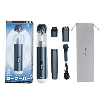 REMAX XC-5 Multi-Function Brushless Car Vacuum Cleaner Aluminum Alloy 3-Speed Mode Dust Buster