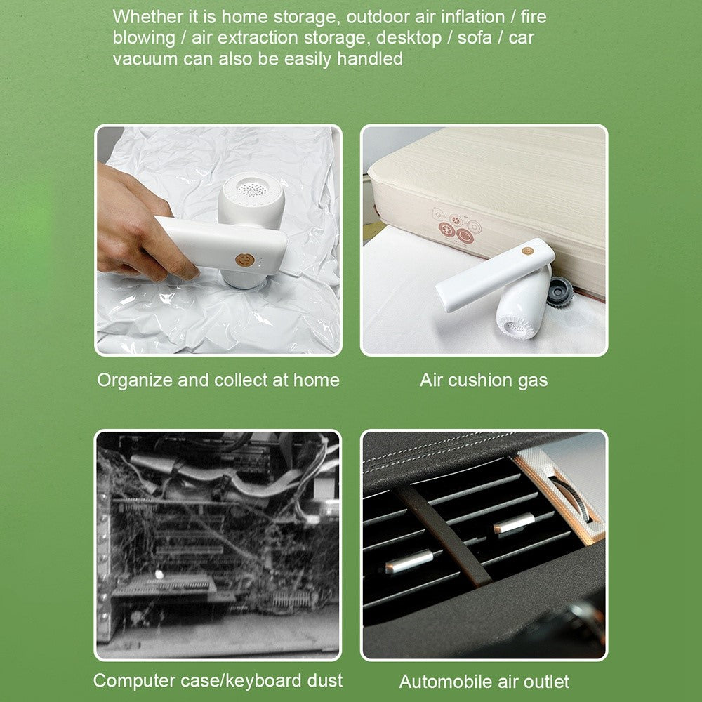 H13PRO Multifunction Vacuum Cleaner Handheld Suction and Blowing Integrated Cleaner Wireless Portable Car Vacuum Cleaner with Dual LED Lights