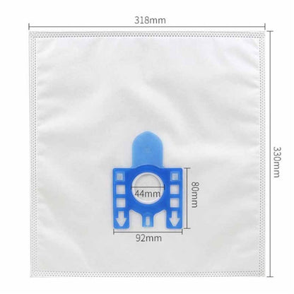 For Miele GN Series S8310 / S8390 / S2121 Vacuum Cleaner 1 Pair Filter Cotton with 5 Dust Bags