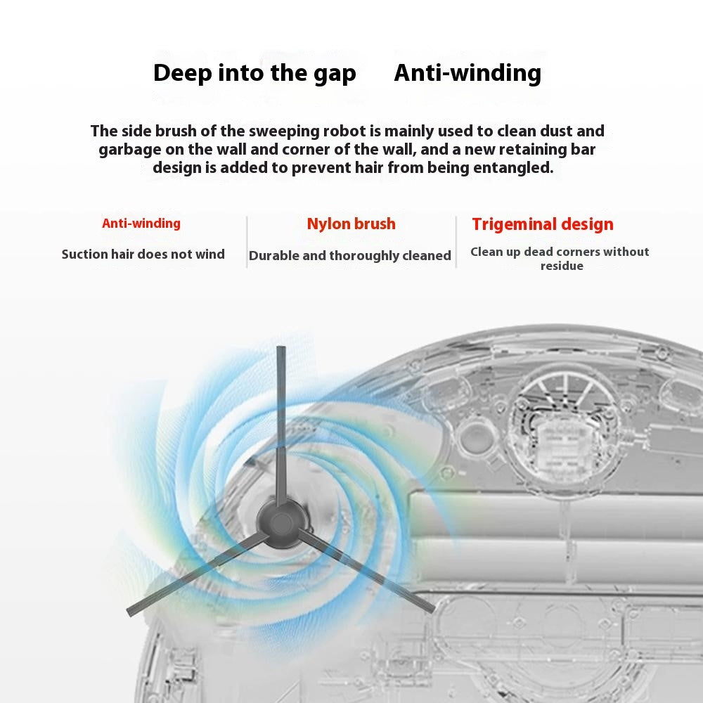 For Midea W20 Pro / W20 Robot Vacuum Side Brush Replacement Part Edge Cleaning Accessory